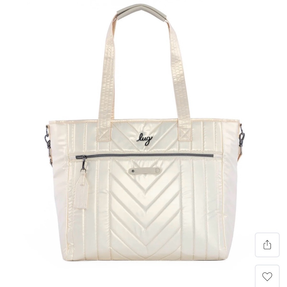Lug Paddle Tote NWT - Metallic Champagne